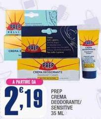 Prep - Crema Deodorante/ Sensitive