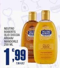 Neutro Roberts - Olio Doccia Argan/ Mandorle