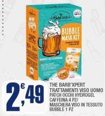 The Barb'Xpert - Trattamenti Viso Uomo Patch Occhi Hydrogel Caffeina