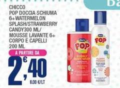 Chicco -  Pop Doccia Schiuma 6+ Watermelon Splash/Strawberry Candy300 M/ Mousse Lavante 6+ Corpo E Capelli