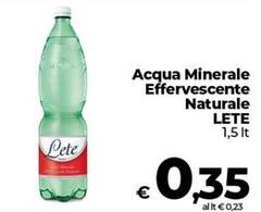 Lete - Acqua Minerale Effervescente Naturale