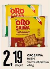Oro saiwa - Frollini 5 Cereali