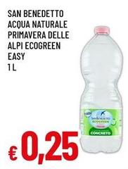 San Benedetto - Acqua Naturale Primavera Delle Alpi Ecogreen Easy