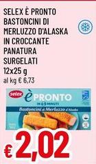 Selex - E Pronto Bastoncini Di Merluzzo D'Alaska In Croccante Panatura Surgelati