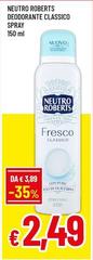 Neutro Roberts - Deodorante Classico Spray