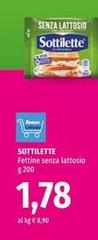 Sottilette - Fettine Senza Lattosio