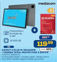 Mediacom - Azimut 4 Plus M-SP14Z4P8 + Ce0064 Total Protection 3 Device