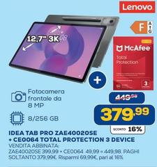 Lenovo - Tab Pro ZAE40020SE + CE0064 Total Protection 3 Device