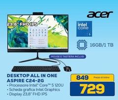 Acer - Desktop All In One Aspire C24-2G