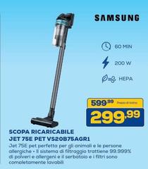 Samsung - Scopa Ricaricabile Jet 75e Pet Vs20b75agr1-