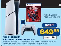 Sony - Ps5 Disc Slim + Marvel'S Spiderman 2