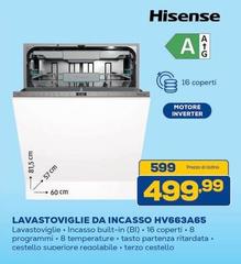 Hisense - Lavastoviglie Da Incasso HV663A65
