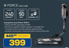 Aspirapolvere Senza Fil Mod. RH9374