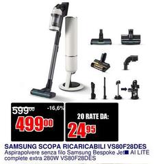 Samsung - Scopa Ricaricabili VS80F28DES
