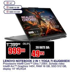 Lenovo - Notebook 2 In 1 Yoga 71 83JQ005EXIX
