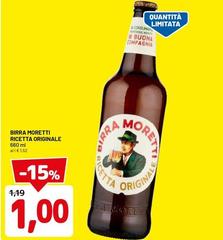 Moretti - Birra Ricetta Originale