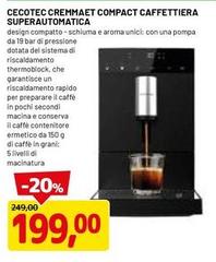 Cecotec -  Cremmat Compact Caffettiera Superautomatica