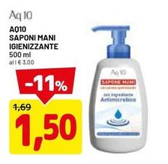 Aq 10 - A010 Saponi Mani Igienizzante