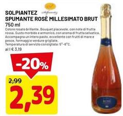 Solpiantez - Spumante Rosè Millesimato Brut