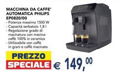 Philips - Macchina Da Caffe' Automatica Ep0820/00