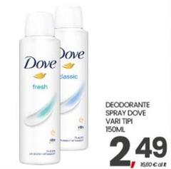 Dove - Deodorante Spray Vari Tipi