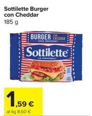 Sottilette - Burger Con Cheddar