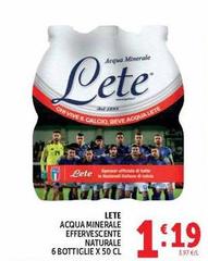 Lete - Acqua Minerale Effervescente Naturale