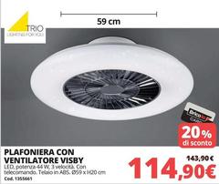 Plafoniera Con Ventilatore Visby