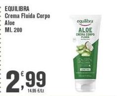Equilibra - Crema Fluida Corpo Aloe