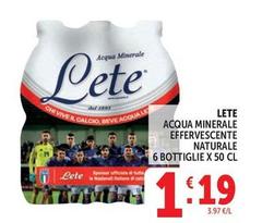 Lete - Acqua Minerale Effervescente Naturale