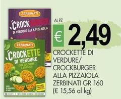 Zerbinati - Crock Burger Alla Pizzaiola