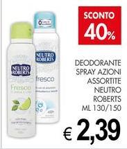 Neutro Roberts - Deodorante Spray Azioni