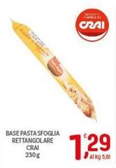 Crai - Base Pasta Sfoglia Rettangolare
