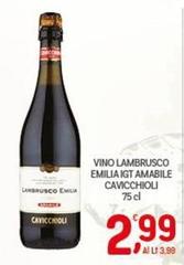 Cavicchioli - Vino Lambrusco Emilia IGT Amabile