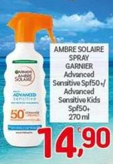 Garnier - Advanced Sensitive Spf50+/ Advanced Sensitive Kids Spf50+