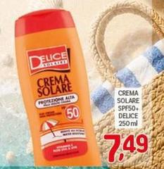 Delice - Crema Solare Spf50+