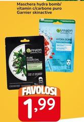 Garnier - Maschera Hydra Bomb/Vitamin C/Carbone Puro Skinactive