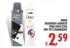 Dove - Deodoranti Advanced Spray