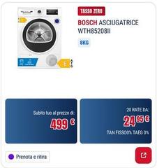Bosch -  Asciugatrice Wth85208ii