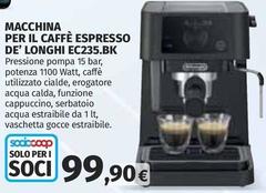 De Longhi - Macchina Per Il Caffè Espresso De' EC235.BK