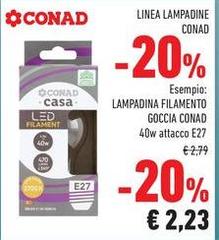 Conad - Lampadina Filamento Goccia