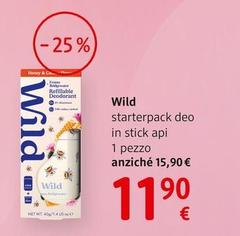 Wild - Deo In Stick  Al Miele E Fiori Di Cactus Ricaricabile 1 Pezzo