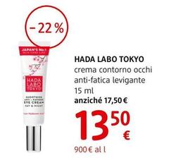 Hada Labo Tokyo - Crema Contorno Occhi Anti-Fatica Levigante 15 Ml