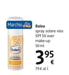Balea - Spray Solare Viso SPF 50 Over Make-Up 50 Ml