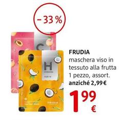 Fruida - Maschera Viso In Tessuto Alla Frutta 1 Pezzo, Assort.