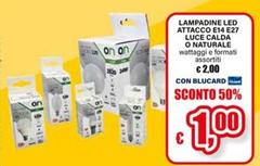 Lampadine Led Attacco E14 E27 Luce Calda O Naturale