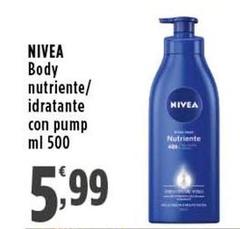 Nivea - Body Nutriente/ Idratante Con Pump