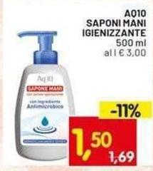Aq10 - Saponi Mani Igienizzante