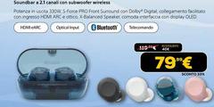 Hot wheels - Soundbar A 2.1 canali con subwoofer Wireless