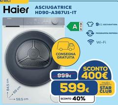 Haier - Asciugatrice HD90-A367U1-IT